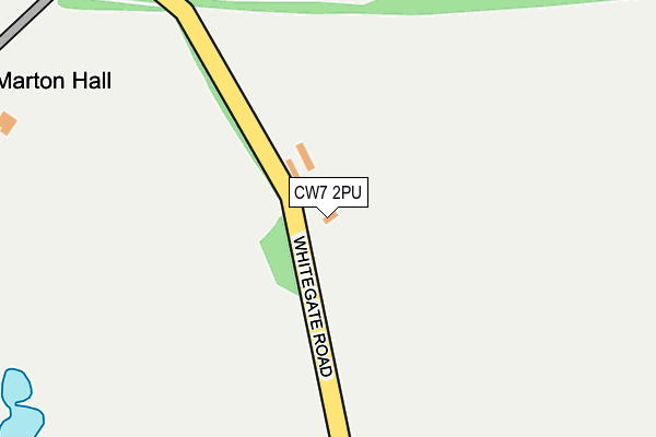 CW7 2PU map - OS OpenMap – Local (Ordnance Survey)