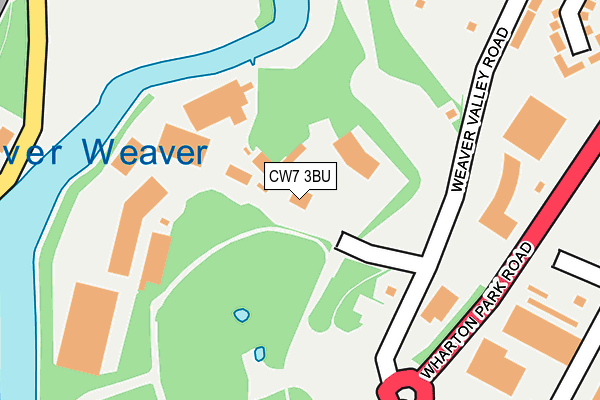 CW7 3BU map - OS OpenMap – Local (Ordnance Survey)