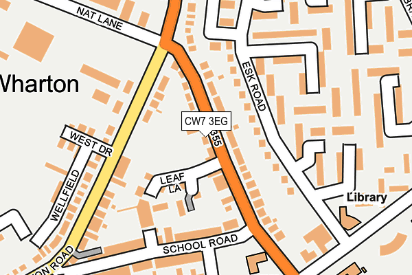 CW7 3EG map - OS OpenMap – Local (Ordnance Survey)