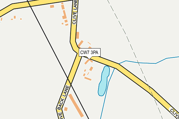 CW7 3PA map - OS OpenMap – Local (Ordnance Survey)