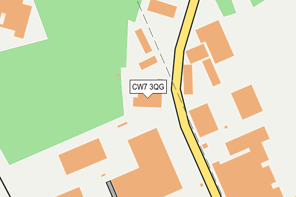 CW7 3QG map - OS OpenMap – Local (Ordnance Survey)