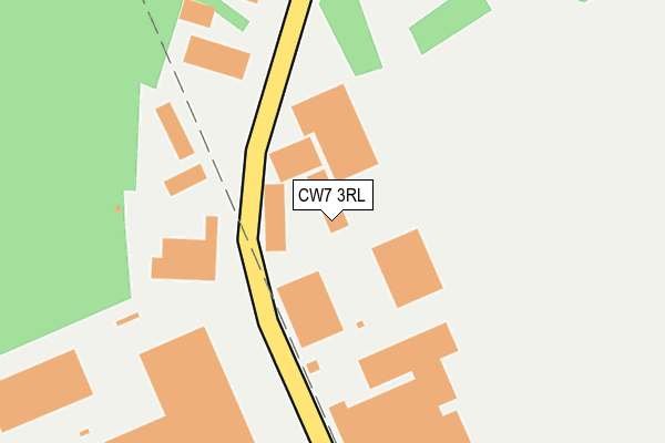 CW7 3RL map - OS OpenMap – Local (Ordnance Survey)