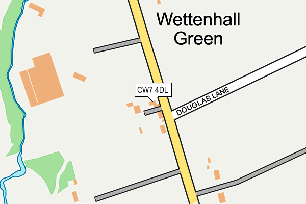 CW7 4DL map - OS OpenMap – Local (Ordnance Survey)