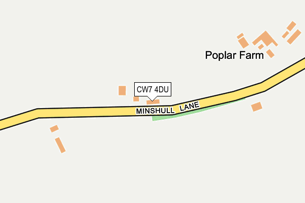 CW7 4DU map - OS OpenMap – Local (Ordnance Survey)