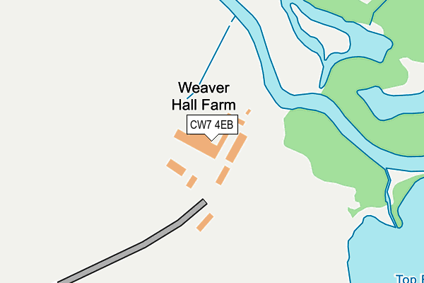 CW7 4EB map - OS OpenMap – Local (Ordnance Survey)