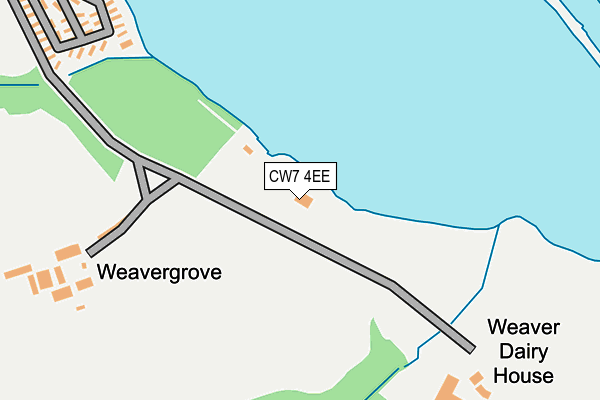 CW7 4EE map - OS OpenMap – Local (Ordnance Survey)