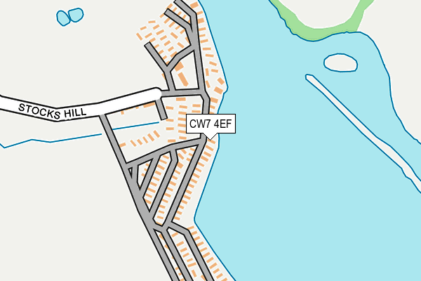 CW7 4EF map - OS OpenMap – Local (Ordnance Survey)