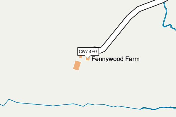 CW7 4EG map - OS OpenMap – Local (Ordnance Survey)