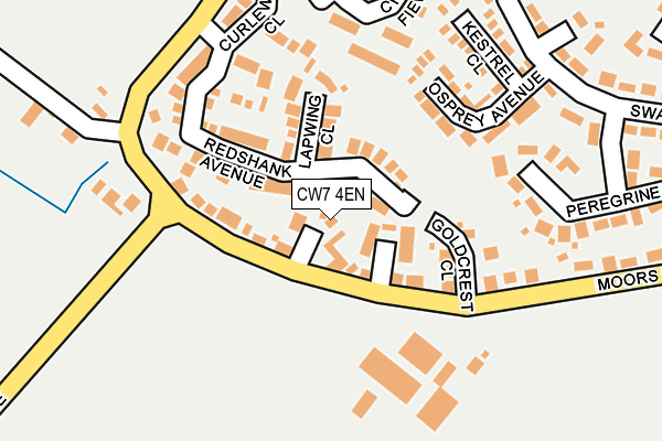 CW7 4EN map - OS OpenMap – Local (Ordnance Survey)