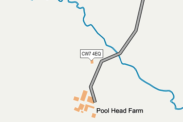 CW7 4EQ map - OS OpenMap – Local (Ordnance Survey)