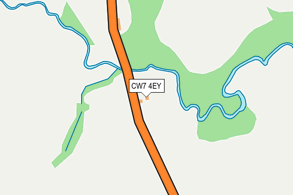 CW7 4EY map - OS OpenMap – Local (Ordnance Survey)