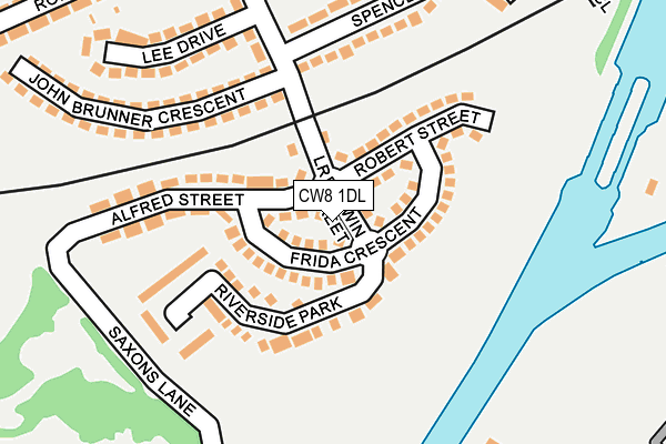 CW8 1DL map - OS OpenMap – Local (Ordnance Survey)