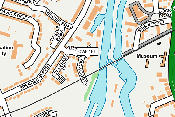 CW8 1ET map - OS OpenMap – Local (Ordnance Survey)