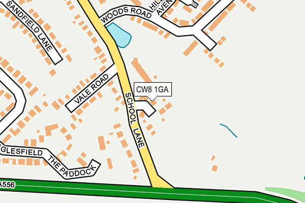 CW8 1GA map - OS OpenMap – Local (Ordnance Survey)