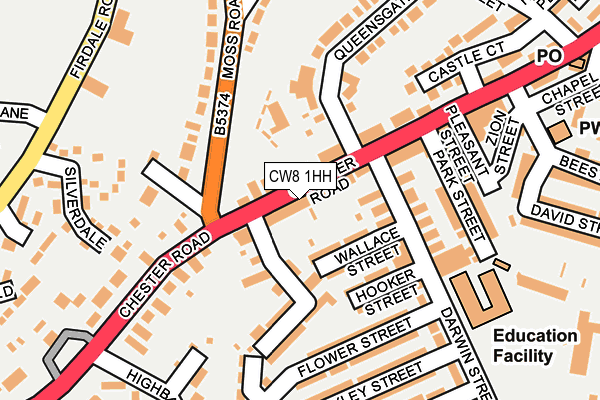 Map of WEAVERVALE ELECTRICAL SERVICES LTD at local scale