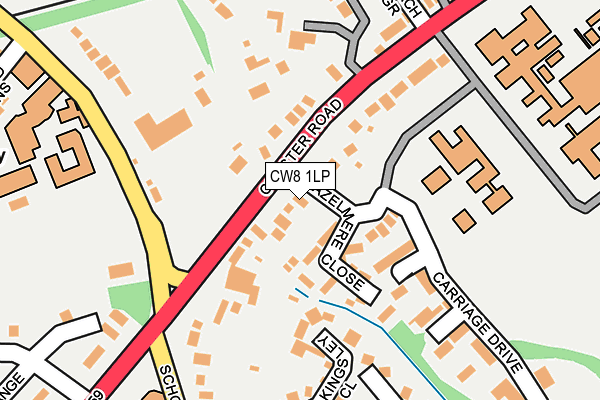 CW8 1LP map - OS OpenMap – Local (Ordnance Survey)