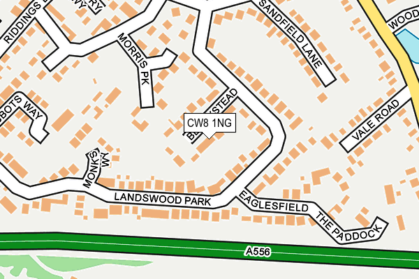 CW8 1NG map - OS OpenMap – Local (Ordnance Survey)