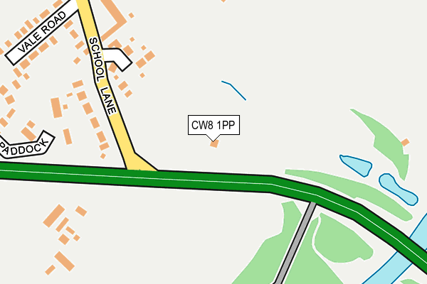 CW8 1PP map - OS OpenMap – Local (Ordnance Survey)