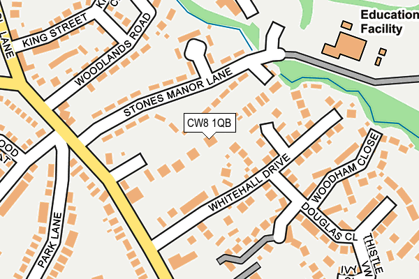 CW8 1QB map - OS OpenMap – Local (Ordnance Survey)