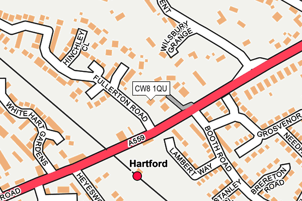 CW8 1QU map - OS OpenMap – Local (Ordnance Survey)