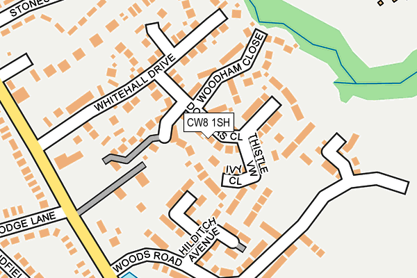 CW8 1SH map - OS OpenMap – Local (Ordnance Survey)