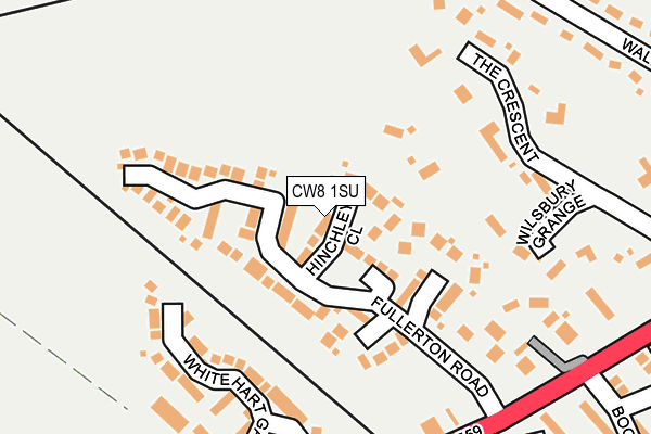 CW8 1SU map - OS OpenMap – Local (Ordnance Survey)
