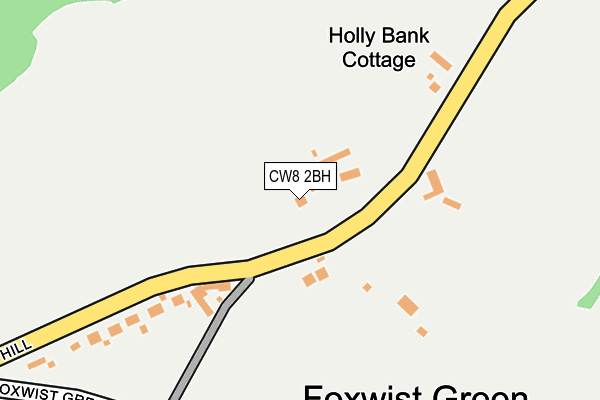 CW8 2BH map - OS OpenMap – Local (Ordnance Survey)