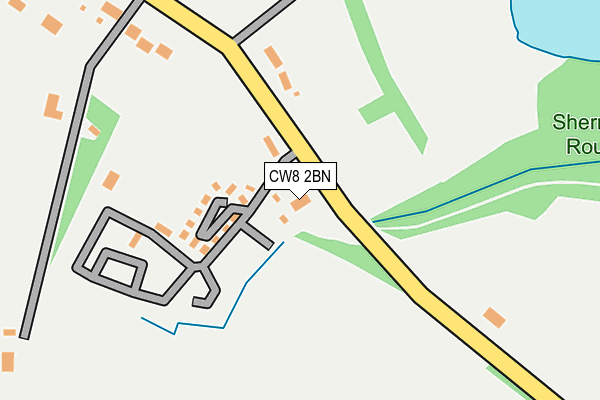 CW8 2BN map - OS OpenMap – Local (Ordnance Survey)