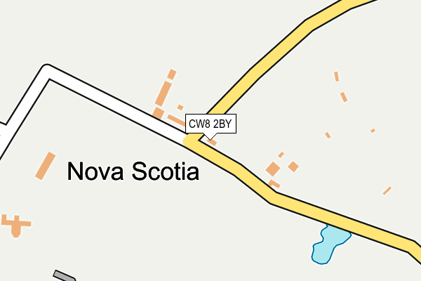 CW8 2BY map - OS OpenMap – Local (Ordnance Survey)