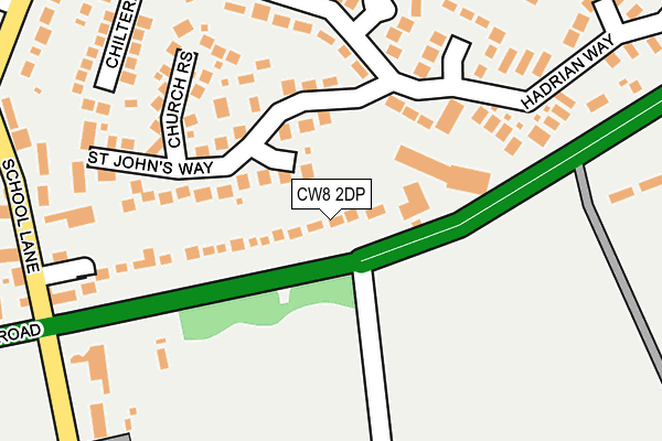 CW8 2DP map - OS OpenMap – Local (Ordnance Survey)