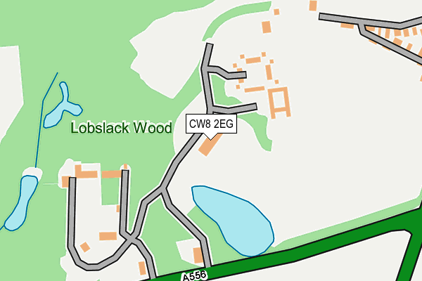 CW8 2EG map - OS OpenMap – Local (Ordnance Survey)