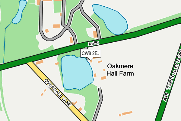 CW8 2EJ map - OS OpenMap – Local (Ordnance Survey)