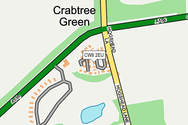 CW8 2EU map - OS OpenMap – Local (Ordnance Survey)