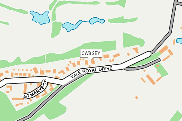 CW8 2EY map - OS OpenMap – Local (Ordnance Survey)