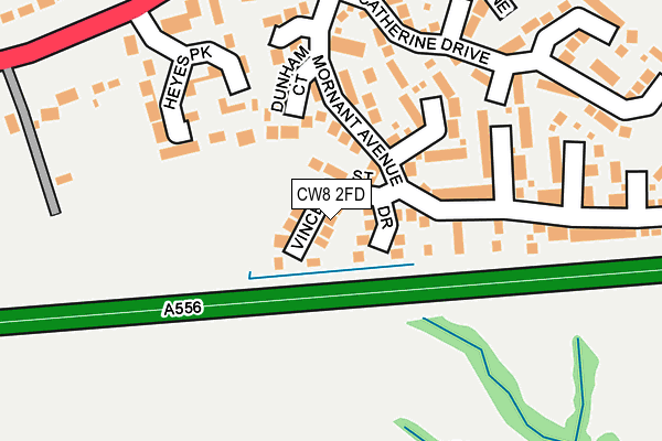 CW8 2FD map - OS OpenMap – Local (Ordnance Survey)