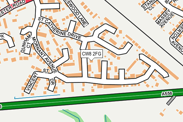 CW8 2FG map - OS OpenMap – Local (Ordnance Survey)