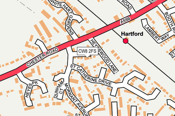 CW8 2FS map - OS OpenMap – Local (Ordnance Survey)