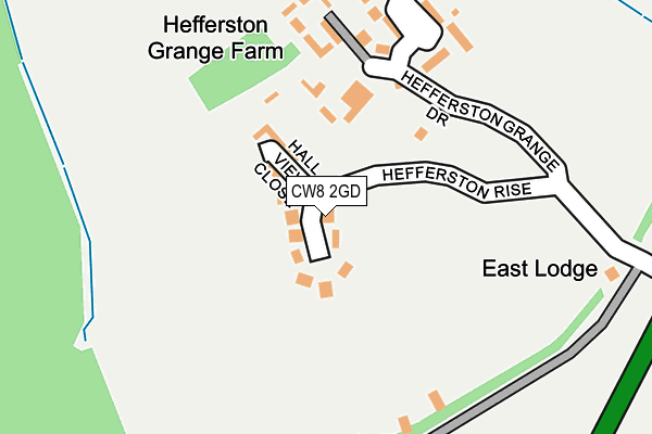 CW8 2GD map - OS OpenMap – Local (Ordnance Survey)