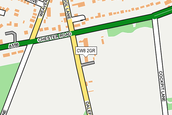 CW8 2GR map - OS OpenMap – Local (Ordnance Survey)