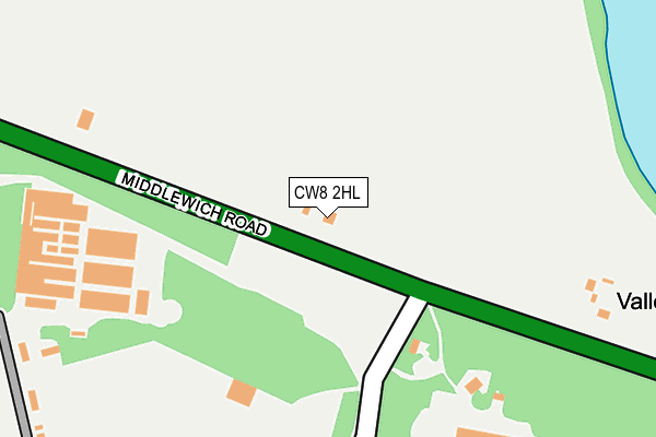 CW8 2HL map - OS OpenMap – Local (Ordnance Survey)