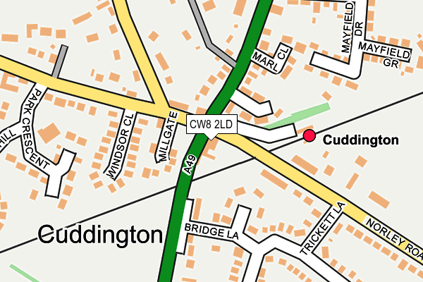 CW8 2LD map - OS OpenMap – Local (Ordnance Survey)