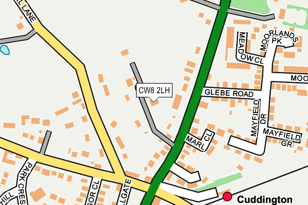 CW8 2LH map - OS OpenMap – Local (Ordnance Survey)