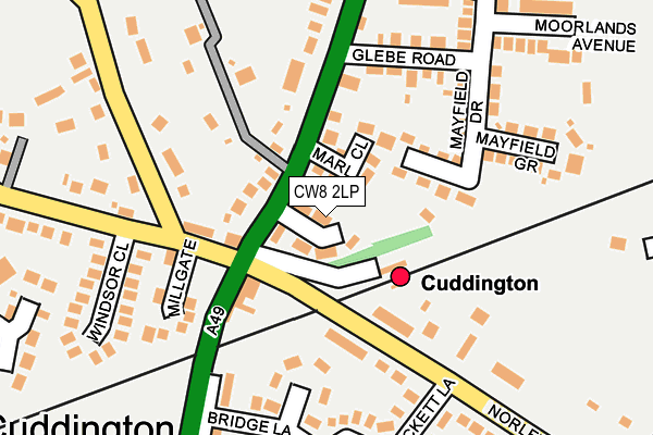 CW8 2LP map - OS OpenMap – Local (Ordnance Survey)