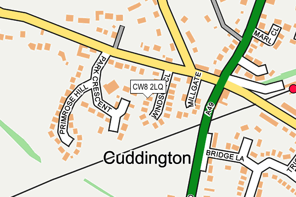 CW8 2LQ map - OS OpenMap – Local (Ordnance Survey)