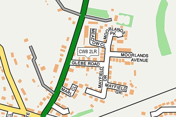 CW8 2LR map - OS OpenMap – Local (Ordnance Survey)