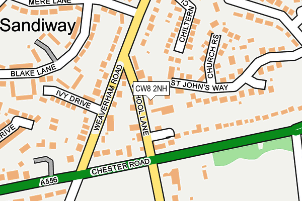 CW8 2NH map - OS OpenMap – Local (Ordnance Survey)