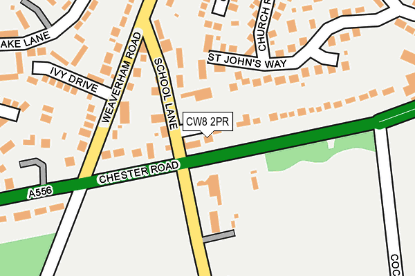 CW8 2PR map - OS OpenMap – Local (Ordnance Survey)