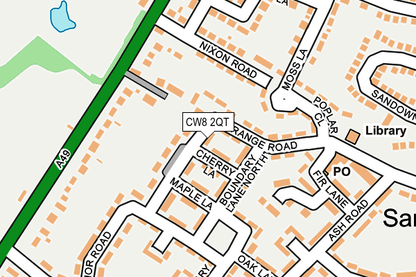 CW8 2QT map - OS OpenMap – Local (Ordnance Survey)