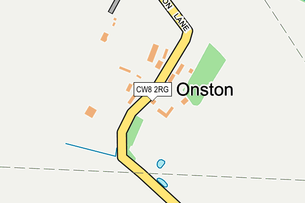 CW8 2RG map - OS OpenMap – Local (Ordnance Survey)