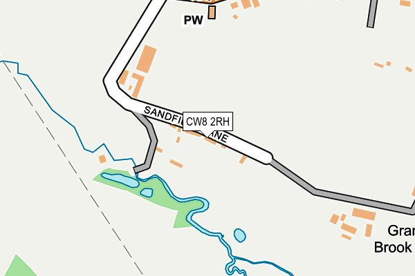 CW8 2RH map - OS OpenMap – Local (Ordnance Survey)